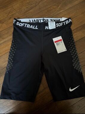Nike women’s Black Athletic Softball Compression Shorts